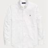 Weiße Ralph Lauren Slim Fit Oxford-Hemden für Herren