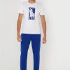 Weiße Ralph Lauren T-Shirts mit Rundhalsausschnitt und Print für Herren
