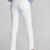 Weiße Ralph Lauren Tompkins Skinny Jeans für Damen