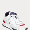 Weiße Ralph Lauren Trackster 200 Sneakers für Herren