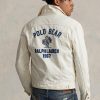 Weiße Truckerjacken mit Polo Bear-Stickerei für Herren von Ralph Lauren