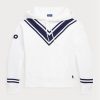 Weißer Ralph Lauren Australian Open Cricket Fleece-Hoodie für Damen