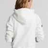 Weißer Ralph Lauren Australian Open Cricket Fleece-Hoodie für Damen